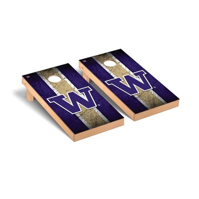 NCAA Washington Huskies Premium Cornhole Board Vintage Version