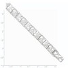 Black Bow Jewelry 9mm Sterling Silver Nugget Link Bracelet, 7 Inch - 3 of 4