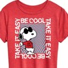 Women's - Peanuts - Be Cool, Take It Easy Snoopy Short Sleeve Graphic T-Shirt - 2 of 4