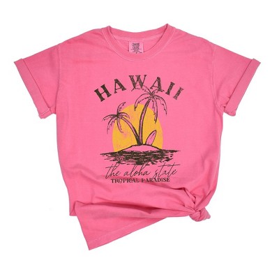Simply Sage Market Women's Hawaii Tropical Paradise Short Sleeve Garment Dyed Tee