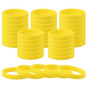 Unique Bargains Sports Party Games Fashion Silicone Bracelet Wristbands 60 Pcs - 1 of 4