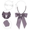 Elerevyo Women's Pre-Tied Solid Color Western Ribbon School Uniform Bow Ties - 3 of 4