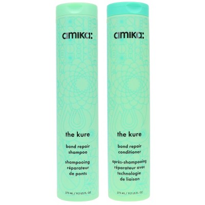 Amika The Kure Bond Repair Shampoo 9.2 oz & The Kure Bond Repair Conditioner 9.2 oz Combo Pack