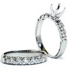 Pompeii3 White Gold 1/2ct Diamond Semi Mount Engagement Wedding Ring - 3 of 4
