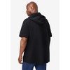 KingSize Men's Big & Tall Gauze Short-Sleeve Hoodie - 3 of 4