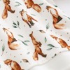 MyKids-USA Baby 1pc Organic Cotton Allover Fox Graphic Longsleeve Hoodie - 2 of 3