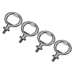 Unique Bargains Zinc Alloy Screw Flat Beer Soda Bottle Opener for Home Party 4 Pcs - 1 of 4