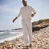 Lands' End Men's Serious Sweats Wide Leg Sweatpants - 4 of 4