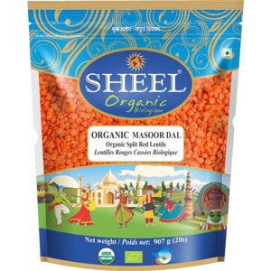 Organic Masoor Dal / Split Red Lentil - 32 oz (2Lb) 907g - Sheel Brand - USDA Certified Organic Product - 1 of 1
