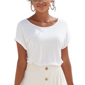 Women's Short Sleeve Top - LASCANA - 1 of 4