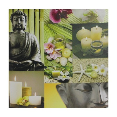 Northlight LED Lighted Buddha Collage Canvas Wall Art 19.75" x 19.75"