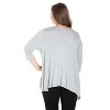 24seven Comfort Apparel Women's Plus Elbow Length Open Cardigan - 2 of 3
