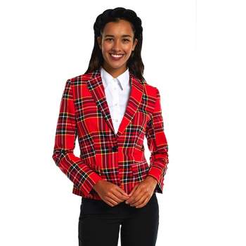 OppoSuits Women's Blazer - Lumberjackie - Red