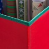 Elf Stor 30" All Occasion Vertical Wrapping Paper Storage Box with Lid Red: Tear-Resistant Gift Wrap Container - 4 of 4