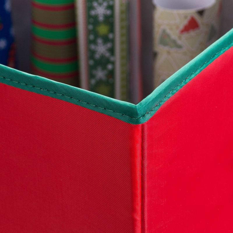 Elf Stor 30&#34; All Occasion Vertical Wrapping Paper Storage Box with Lid Red, 4 of 8