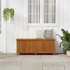 VidaXL Patio Storage Box 59.1"x19.7"x22.8" Solid Acacia Wood - 2 of 4