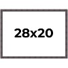 PosterPalooza | Slim Profile Brown Picture Frame - UV Acrylic, Backing Board, Hanging Hardware Included - 2 of 4