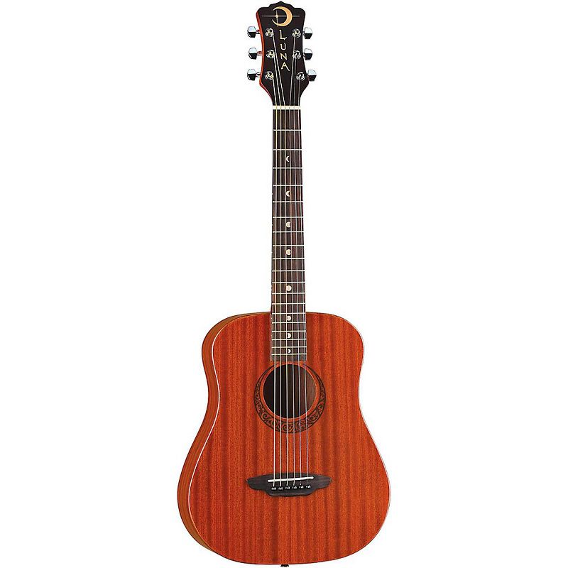 Luna Limited Safari Muse Mahogany 3/4 Size Acoustic Guitar Natural, 3 of 7