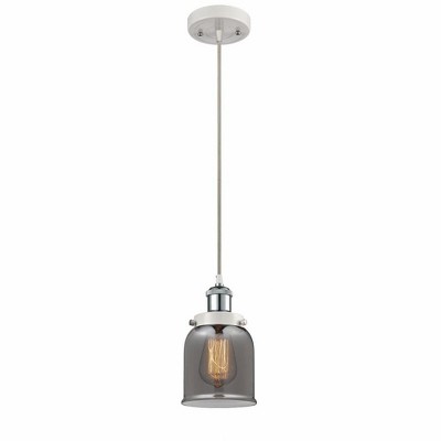 Bell - 1 Light Cord Hung Mini Pendant In Industrial Style-10 Inches Tall and 5 Inches Wide