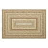 Braided Printed Pattern Rug, Soft Foldable Low Pile Non-Slip Floor Mat, Farmhouse Bordered Indoor Carpet for Living Room, Bedroom - 2 of 4