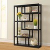 Kumasinova 6-Tier Bookshelf,Freestanding 69 Inch Bookcase with Staggered Shelves for Living Room,Bedroom,Office,Kitchen,Bathroom - 2 of 4