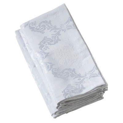 Saro Lifestyle Damask Table Napkins With Delicate Design (Set of 4)