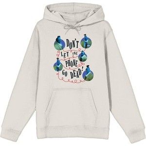Beetlejuice Beetlejuice Don't Let The Phone Go Dead Adult Long Sleeve Hoodie - 1 of 3