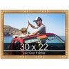 PosterPalooza | 30x22 Thin Bamboo Picture Frame, UV Acrylic, 2 Finishes - Gold and Brown - 2 of 4