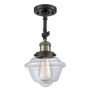 Oxford - 1 Light Semi-Flush Mount In Traditional Style-12.5 Inches Tall and 7.5 Inches Wide - 1 of 3
