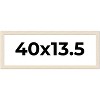 PosterPalooza | 40x13.5 Wide Barnwood Picture Frame, UV Acrylic, 6 Finishes - Grey, Brown, White, and Black - 2 of 4