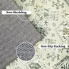 Rug Vintage Living Room Rug Ultra-Soft Faux Wool Throw Carpet Non Slip Backing Oriental Floral - 4 of 4