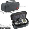 Fmeida Pencil Case, Large Capacity Pencil Case Organizer; Double Zipper Storage Bag Black - 2 of 4