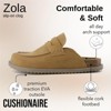 CUSHIONAIRE Zola Women’s Penny Clog Mule – Suede Slip-On with Memory Foam, Cork Footbed & Flexible Outsole - 4 of 4