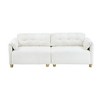 83.1" Cloud Fabric 2-Seater Sofa with Straight-Line Design & Fluffy Sponge Cushioning - 3 of 4