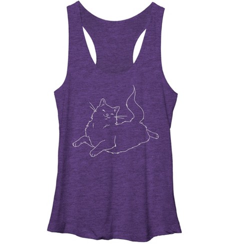 Women's Lost Gods Happy Cat Racerback Tank Top - image 1 of 3