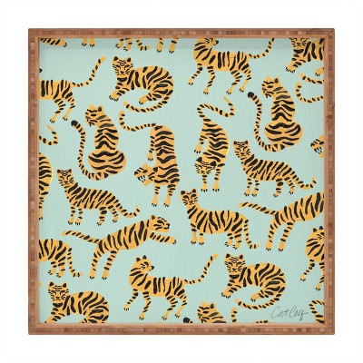 Cat Coquillette Cowgirl Boots Teal Yellow Acrylic Tray - Deny Designs :  Target