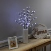 Northlight Set of 3 Pre-Lit Cherry Blossom Artificial Tree Branches, 72 Pure White LED Lights - image 2 of 4