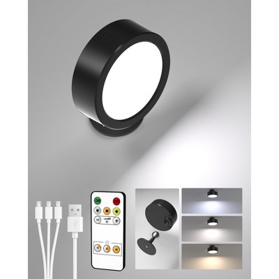 Multiple Pack Sconce Black - EZVALO™:360°Aluminum Wall Light with Dimmable LED Bulbs,UL Listed