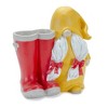 Melrose Garden Gnome with Rainboot Planter (Set of 2) - 2 of 3
