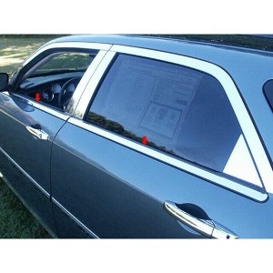 QAA is Compatible with 2005-2008 Dodge Magnum 4 Piece Stainless Window Sill Trim Set WS45920 - 1 of 4