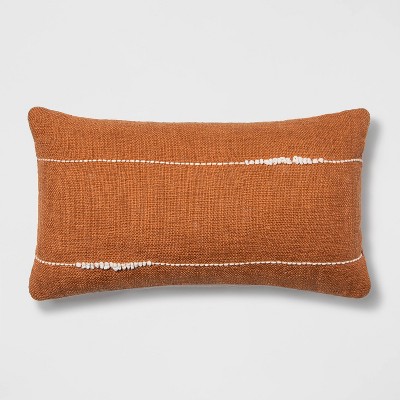 embroidered thin line lumbar throw pillow project 62 ™