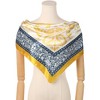 Elerevyo Women's Satin Large Paisley Contrast Color Silk Square Scarf Head Wrap Bandanas 35.4" X 35.4" - 2 of 4