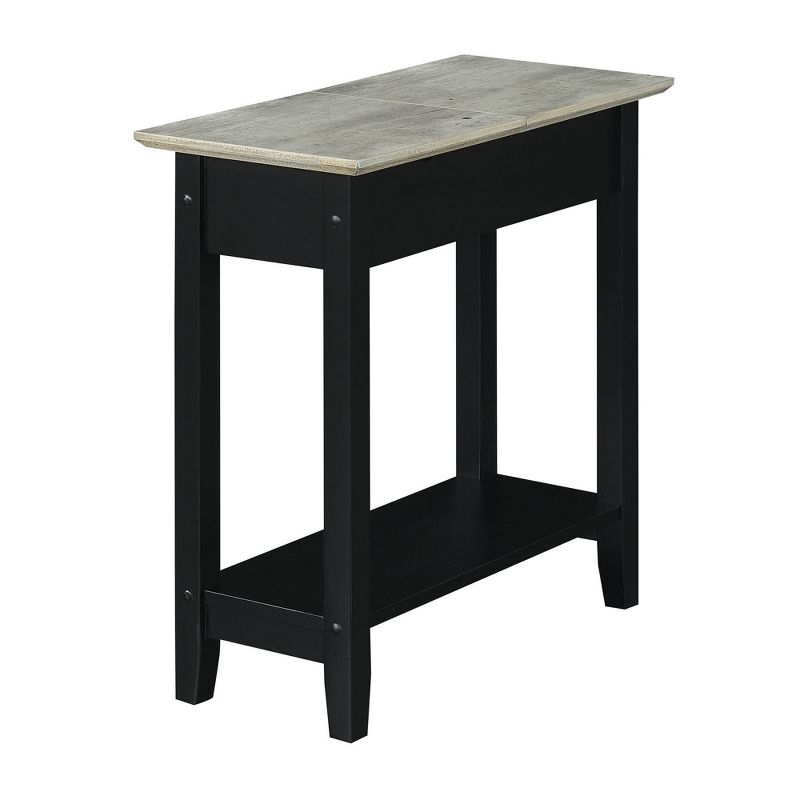 American Heritage Flip Top End Table with Charging Station and Shelf - Breighton Home, 1 of 7