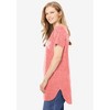 Woman Within Plus Size Marled V-Neck Tunic - 4 of 4