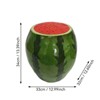 Vynxaria 13.4" Oversized Watermelon Fruit Stool, Resin Multi-Purpose Stool/Side Table/Plant Stand - Indoor Outdoor Home Garden Decor - 3 of 4