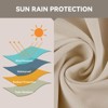 ELECWISH 13ft Outdoor Patio Umbrella, Double Sided Market Rectangle Umbrella with Crank Handle,Large Sun Shade for Outside Deck,Backyard,Garden - 3 of 4