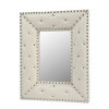 GlasFlength Decorative Wall Mirrors Rectangular Accent Mirror Wall Mirror Polished Mirror Decorative Mirror for Living Room, White, 21"*2.2"*26" - 4 of 4