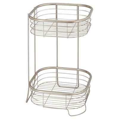 New InterDesign Reo Power Lock Suction Corner Basket Stainless Steel Free S 