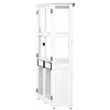 Coolbibila-63'' Tall Garden Wood Storage Cabinet, Mini Greenhouse Cold Frame With Waterproof- Roof And Lockable Door For Backyard, Storage Sheds - 3 of 4