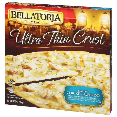 Bellatoria Ultra Thin Crust Garlic Chicken Alfredo Frozen Pizza - 14.33oz